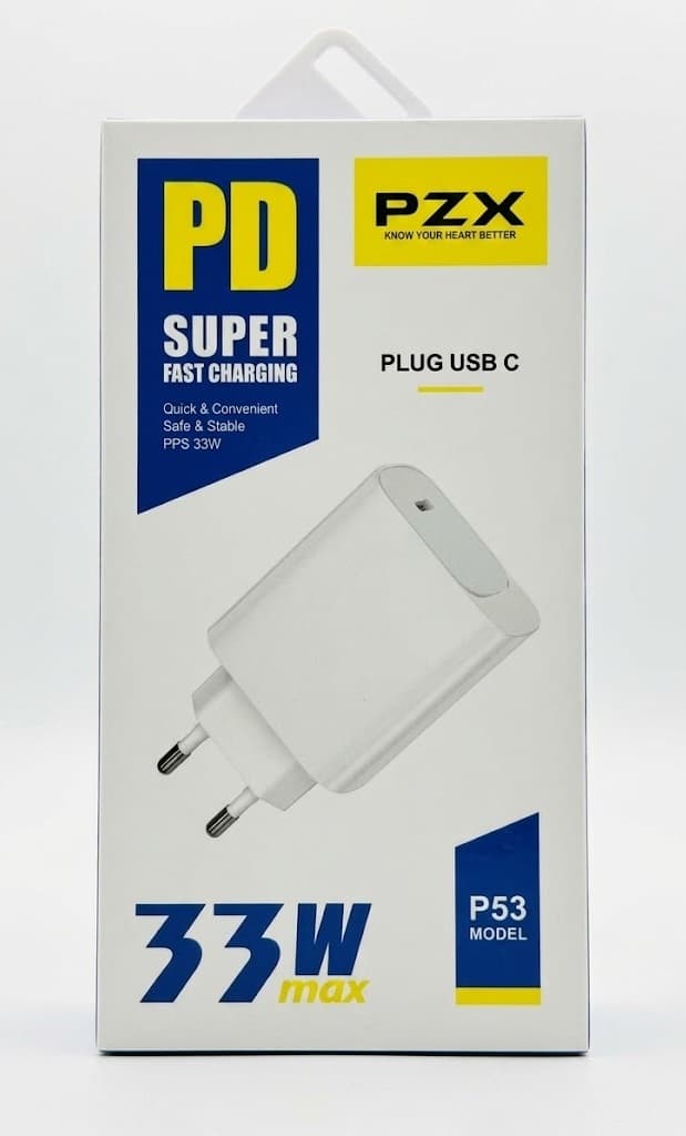Chargeur PZX P53 Super Fast Charger 33W USB-C