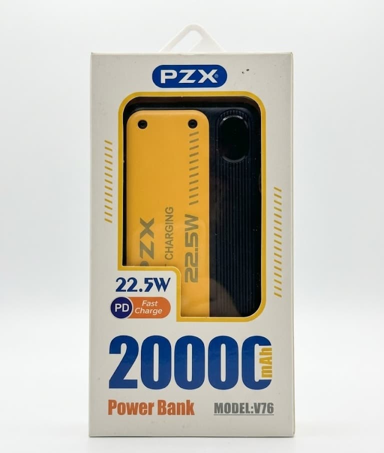 Power Bank PZX V76 20000 mAh charge rapide de 22,5 W