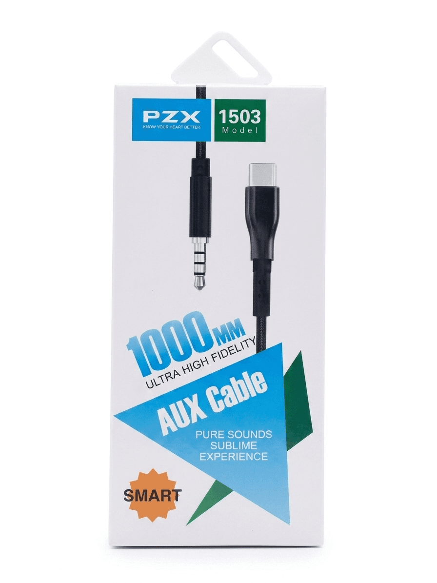 Cable Aux to Typ C  PZX 1503 1m black