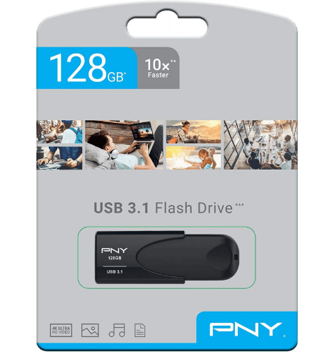 Clé USB PNY 128Go USB 3.1 - Noir