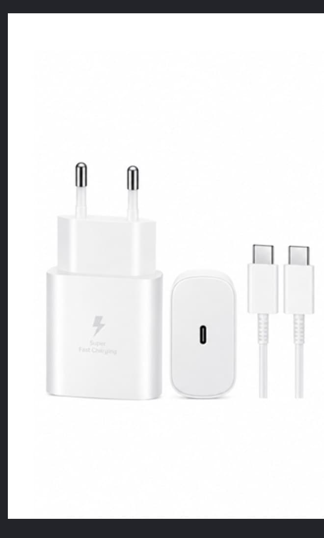 Chargeur Samsung 25W PD + Câble USB-C vers USB-C